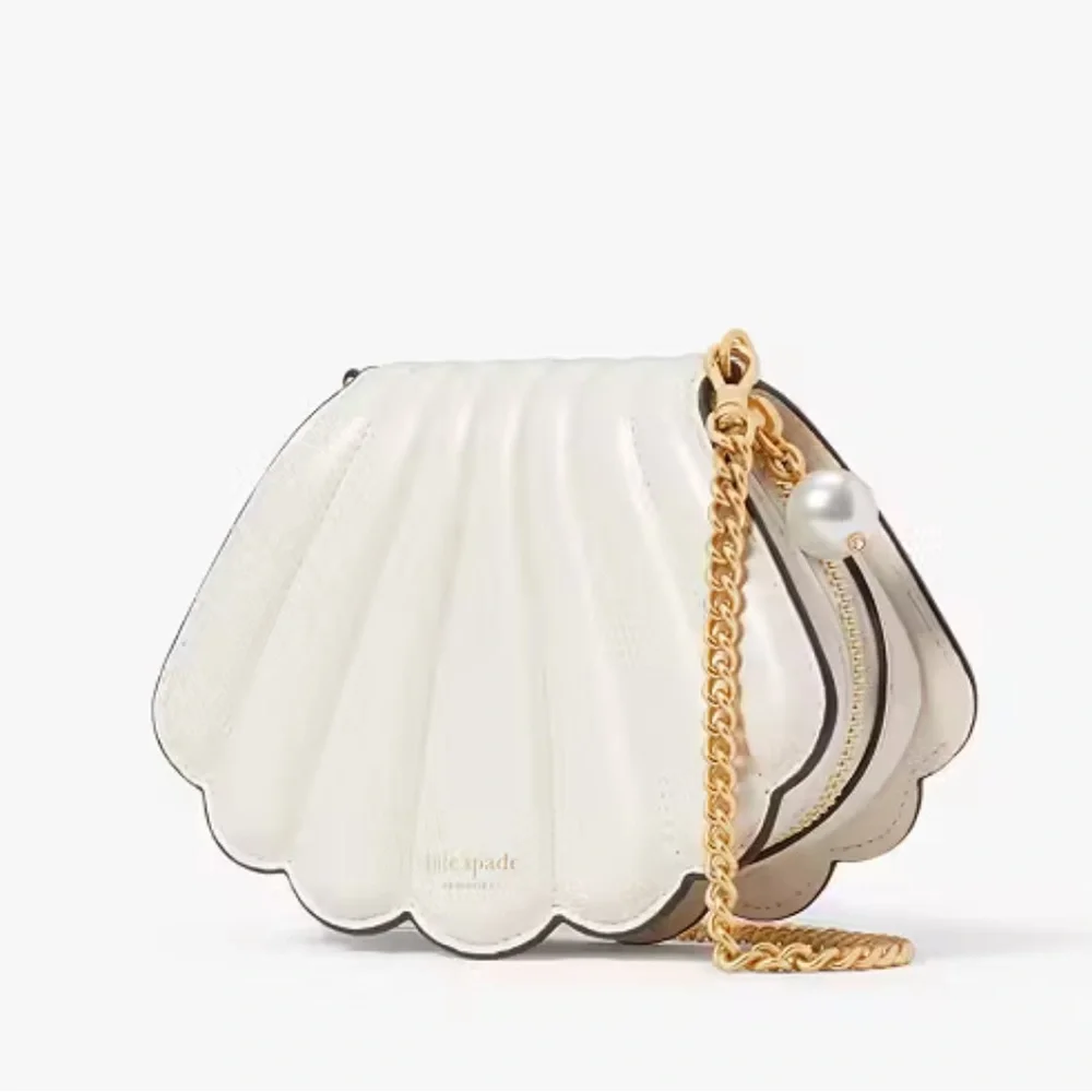 Kate Spade ‘ What The Shell Pearlized Leather 3D Crossbody’